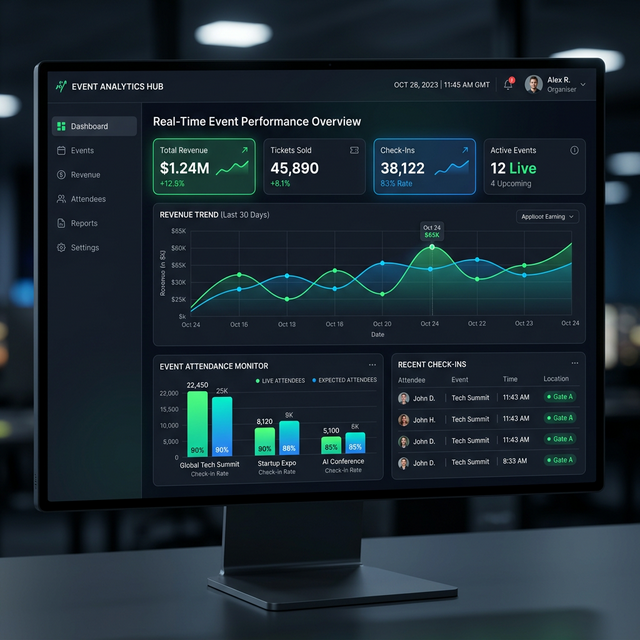 Organizer Dashboard Preview